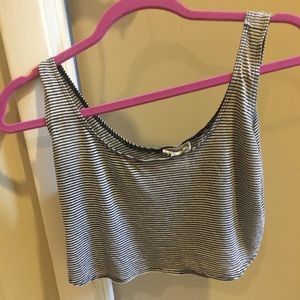 Striped crop top, never worn, perfect condition